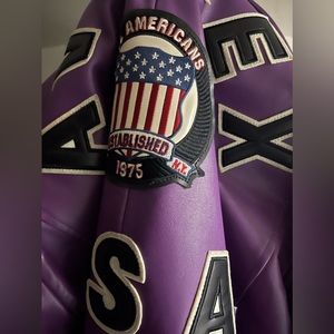 Purple Avirex Leather